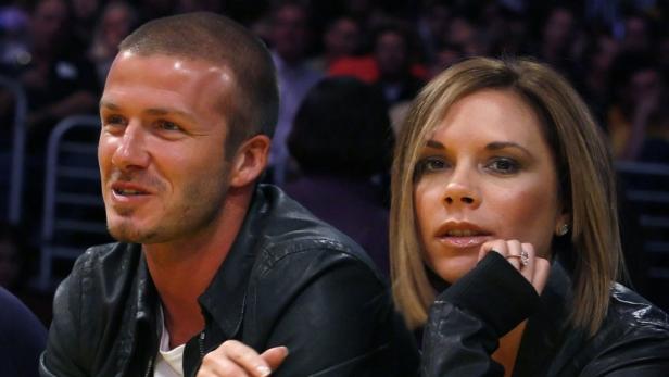 Beckhams und andere Stars beim Basketball