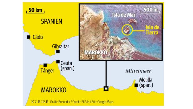 Afrikaner stürmen spanische Insel vor Marokko