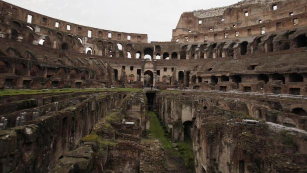 Innenansicht des Kolosseums in Rom.