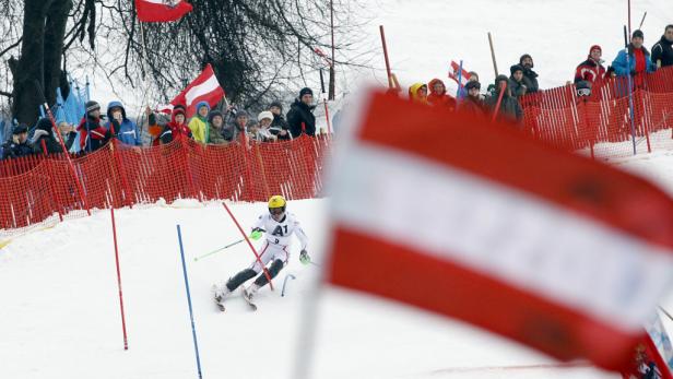 Spannung und Aufregung im Kitz-Slalom