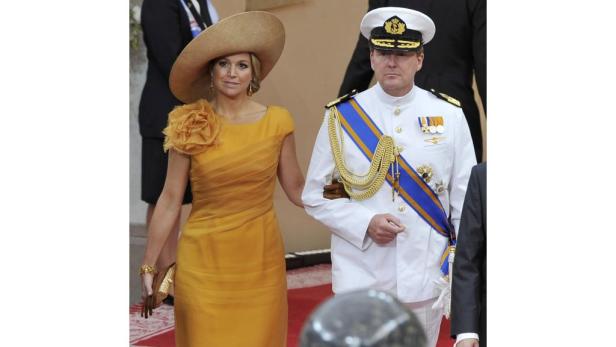 König Willem-Alexander und Königin Máxima der Niederlande bei einer Veranstaltung.