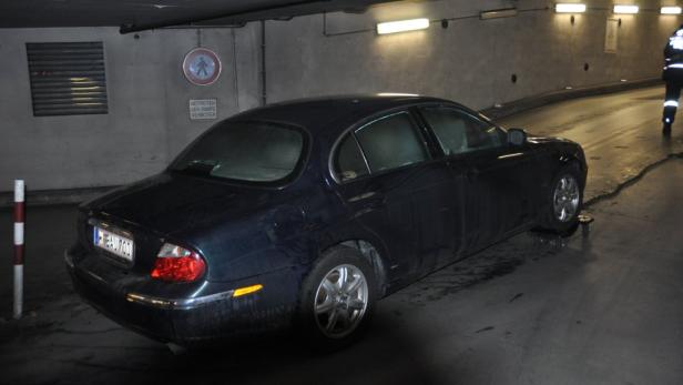 Helmut Werners Auto ausgebrannt