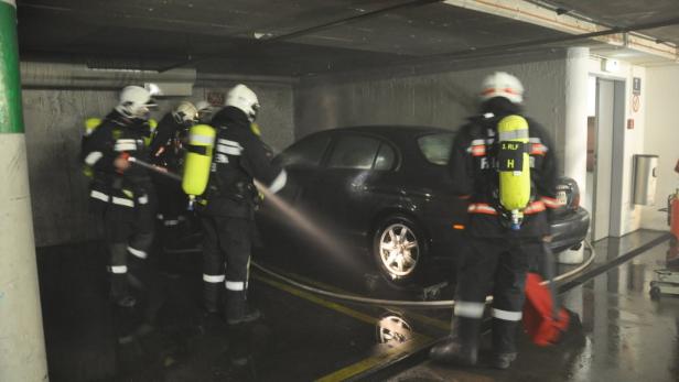 Helmut Werners Auto ausgebrannt