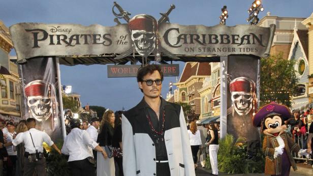 Johnny Depp bei der Premiere von „Pirates of the Caribbean: Fremde Gezeiten“.