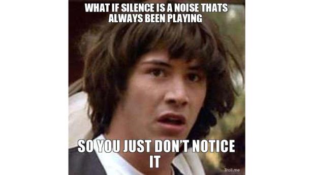 Ein überrascht wirkender Keanu Reeves vor einem Meme-Hintergrund.