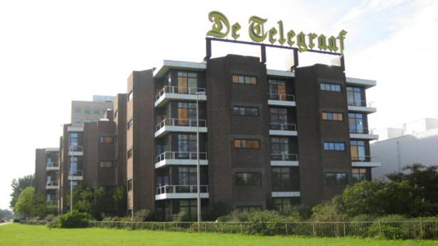 Das Verlagsgebäude der Zeitung „De Telegraaf“ in Amsterdam.