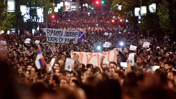 Vucic-Gegner wollen auch in Wien demonstrieren