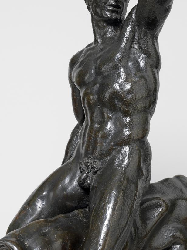 Michelangelos Reiter aus Metall