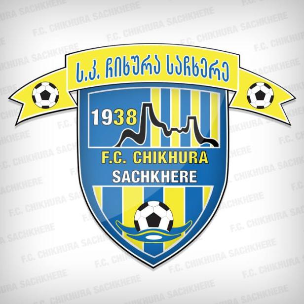 Das Wappen des F.C. Chikhura Sachkhere mit dem Gründungsjahr 1938.