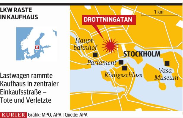 Verdächtiger gesteht Lkw-Anschlag in Stockholm