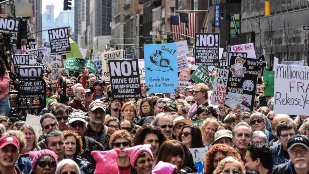 "Was versteckst du?": Anti-Trump-Proteste in US-Städten