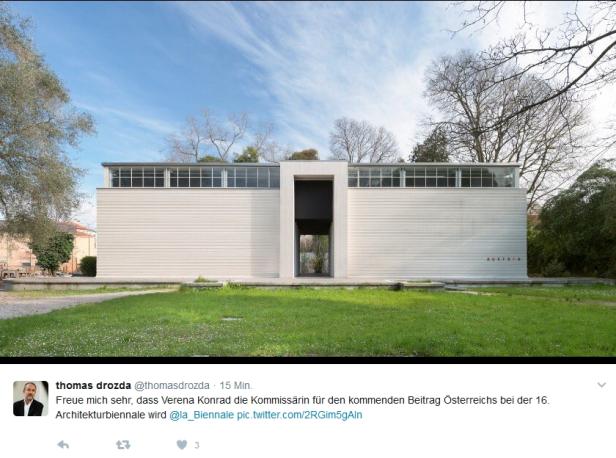 Verena Konrad wird Kommissärin bei Biennale für Architektur 2018