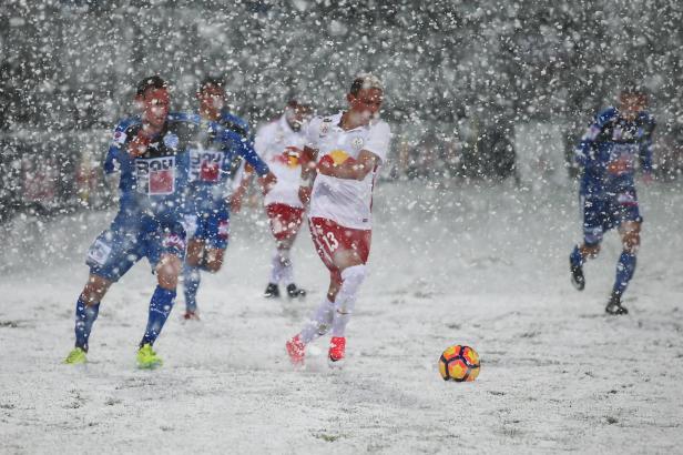 Erste Liga: Schnee führt zu Spielabbruch in Grödig