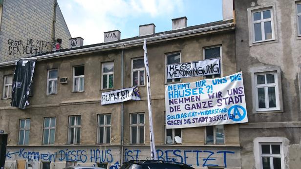 Hausräumung in Wien: Besetztes Haus ist unbesetzt