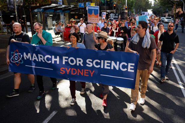 "Gemeinsam für die Wissenschaft" auf der Straße