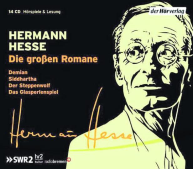 Cover der Hörbuchsammlung „Die großen Romane“ von Hermann Hesse.