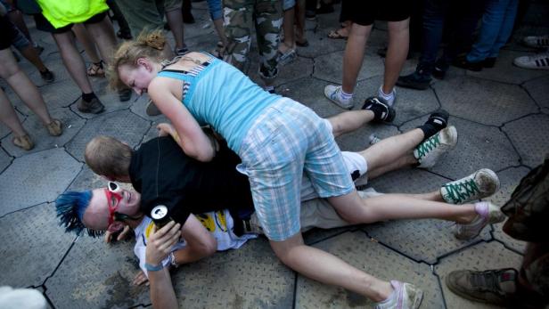 Ein Blick auf das Sziget-Festival 2011