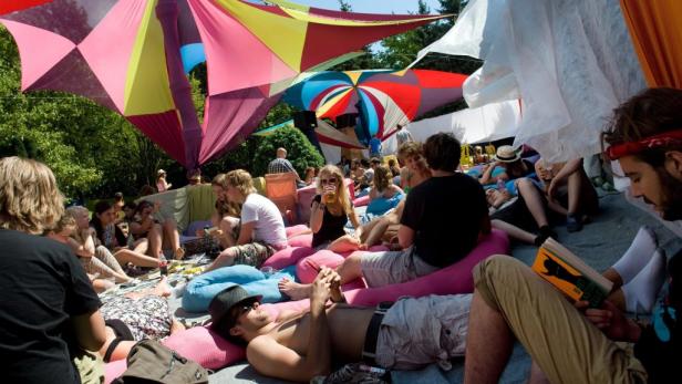 Ein Blick auf das Sziget-Festival 2011