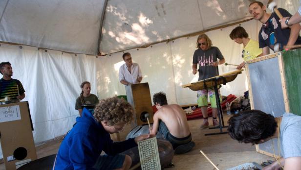 Ein Blick auf das Sziget-Festival 2011