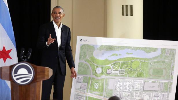 Obama stellt Pläne für seine Präsidentenbibliothek vor