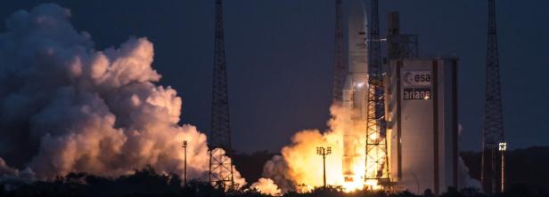 Nach wochenlanger Blockade: Ariane-Rakete ins All gestartet