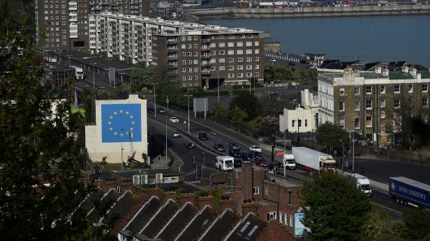Banksy hinterlässt Brexit-Kunstwerk in Dover