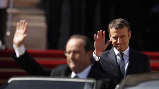 Macron zog in den Elysee-Palast ein