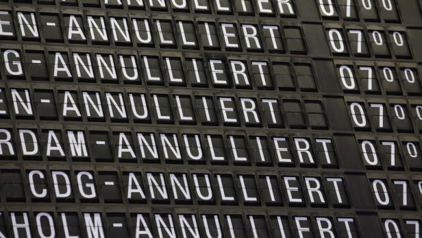 Warnstreik auf deutschen Flughäfen