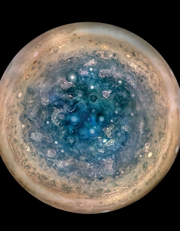 Jupiter-Atmosphäre an den Polen turbulenter als erwartet