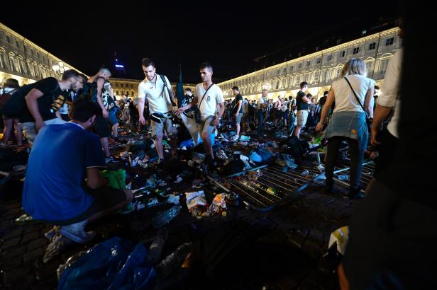 Panik beim Public Viewing in Turin: 1500 Verletzte