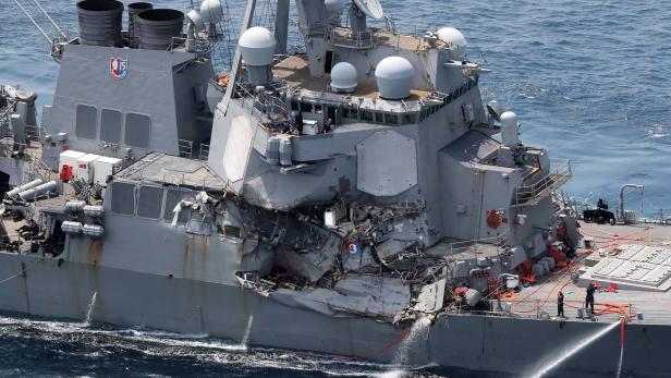 US-Zerstörer "USS Fitzgerald" kollidiert vor Japan
