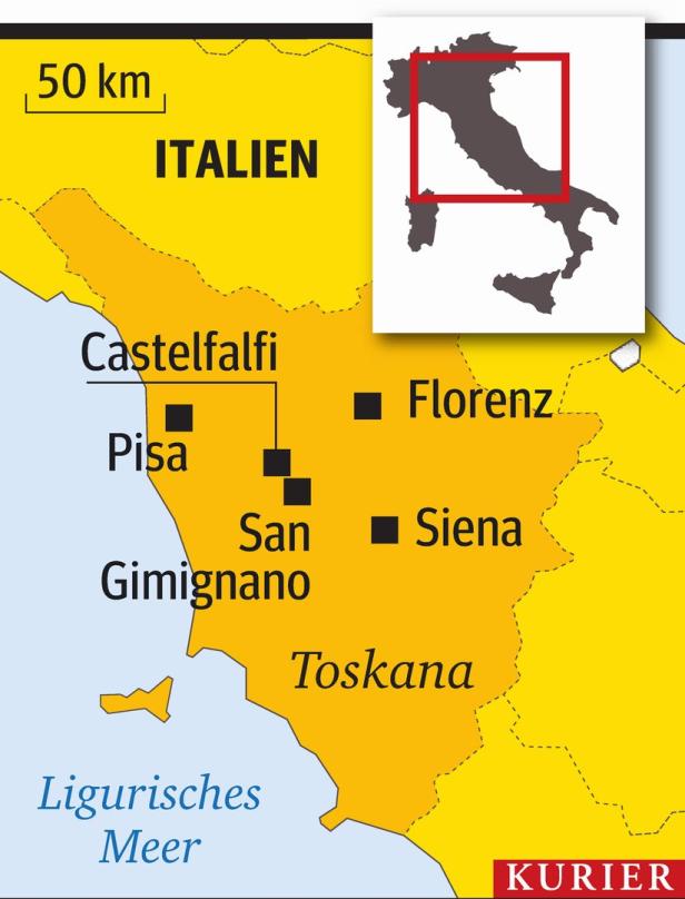 Wer kauft ein ganzes Dorf in der Toskana?