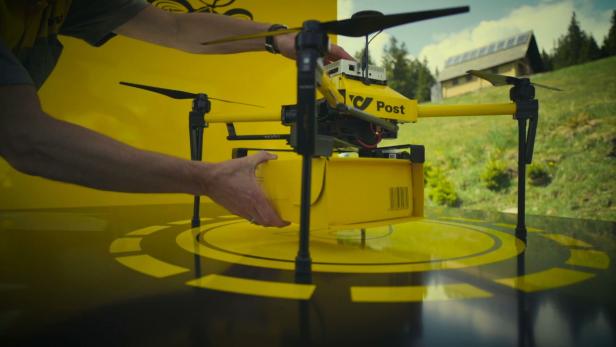 Post testete Drohnen im Bergland