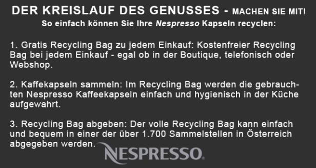 Recycling von Kaffeekapseln