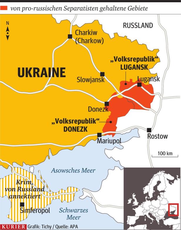 Ostukrainische Separatisten rufen Staat "Kleinrussland" aus