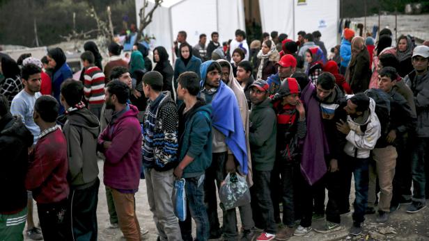 Ausschreitungen in Flüchtlingslager auf Lesbos