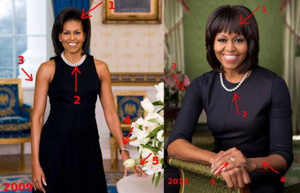 MObama 2009 vs. MObama 2013: Finden Sie die 5 Unterschiede!