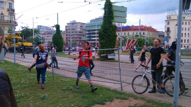 Gewalt bei Identitären-Demo in Wien