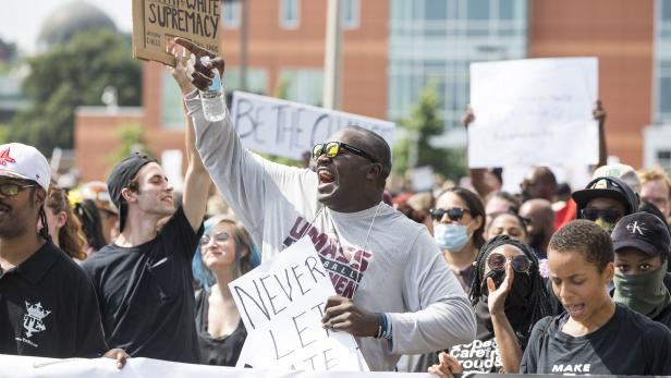 Protest in Boston: Trump lobt Engagement gegen Hass