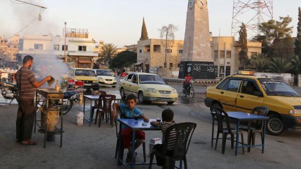 Szenen aus Rakka, der "Hauptstadt" des IS