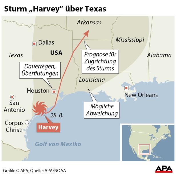 "Harvey" stürzte Großraum Houston ins Flutchaos