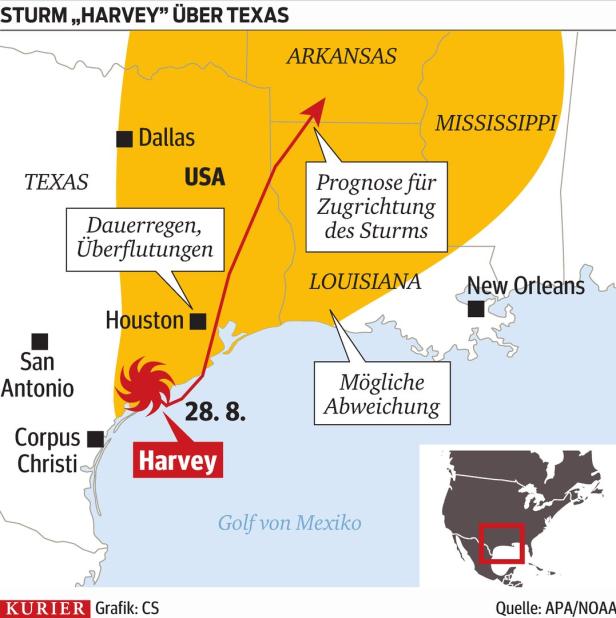 Harvey in Texas: Schon sieben Todesopfer