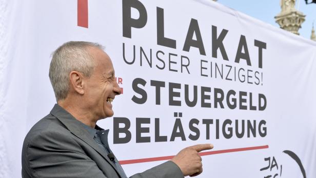 Pilz präsentiert einziges Wahlplakat: Ohne Foto