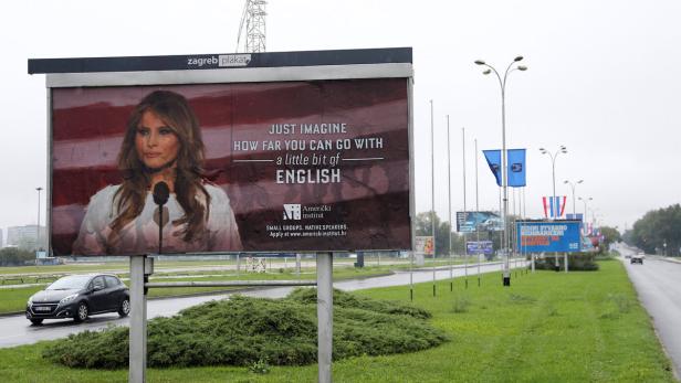 Kroatische Sprachschule wirbt mit First Lady