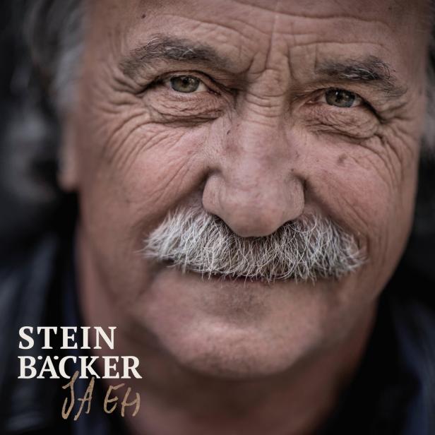 Cover Gert Steinbäcker Album "Ja eh" mit Porträt von ihm, leicht lächelnd.