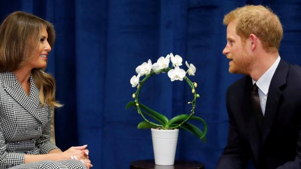 Melania Trump umschwärmt Prinz Harry