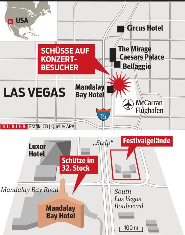 Massaker in Las Vegas: Mann tötet mindestens 58 Menschen