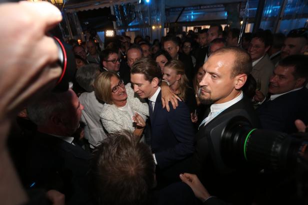 So feierte die ÖVP ihren Wahlsieg