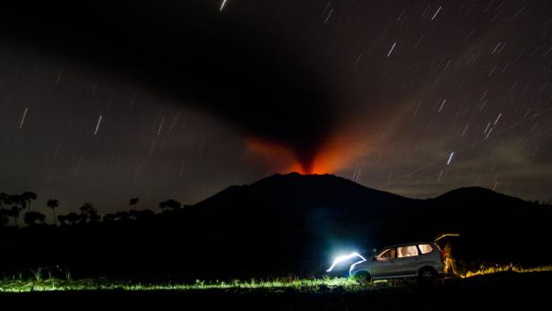 Aufnahme vom Mount Raung, 13. Juli 2015