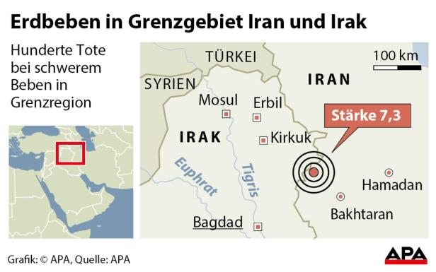 Schweres Erdbeben im Irak und Iran: Mehr als 400 Tote